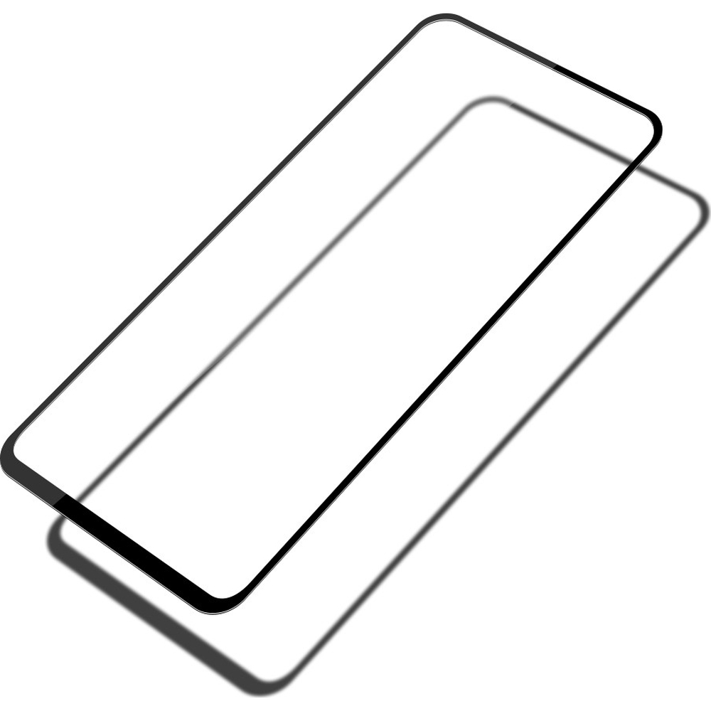 Szkło hartowane Mocolo TG + Full Glue dla Realme 12 / 12X, z czarną ramką.
